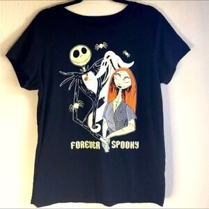 Disney Nightmare Before Christmas black tee “Keep it Spooky” Jack & Sally